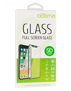 Захисне скло Optima 5D для iPhone 12 Pro Black (айфон 12 про)