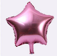 Шар фольгированный звезда 25см (10") | Розовый