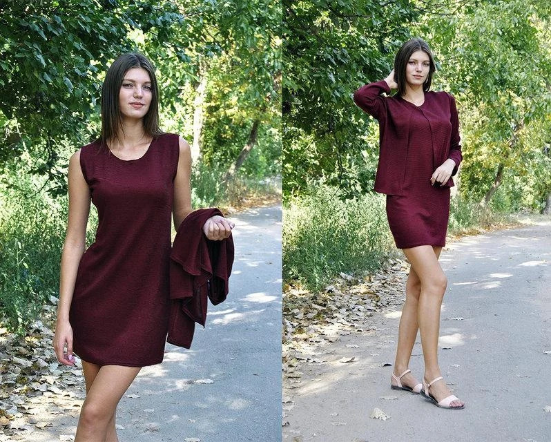 Офисный Женский Костюм Платье и Кардиган — Купить Недорого на Bigl.ua ...