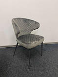 Обідній стілець KEEN (Кін) steel gray (сірий) велюр від Concepto, фото 7