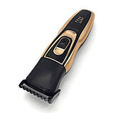 Машинка для стрижки волосся бездротова акумуляторна Тример для носа і брів 3в1 Geemy GM-595, фото 3