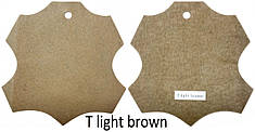 Шкіра стелечная (підкладкова) воскованая колір Коричневий(T light brown)