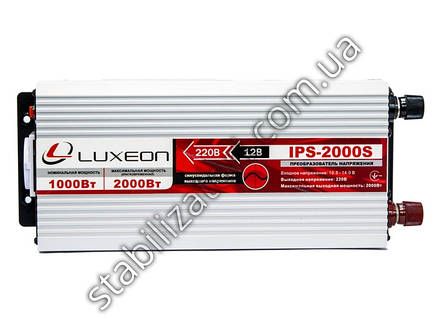 Luxeon IPS-2000S — інвертор напруги, перетворювач, синусоїда, фото 2