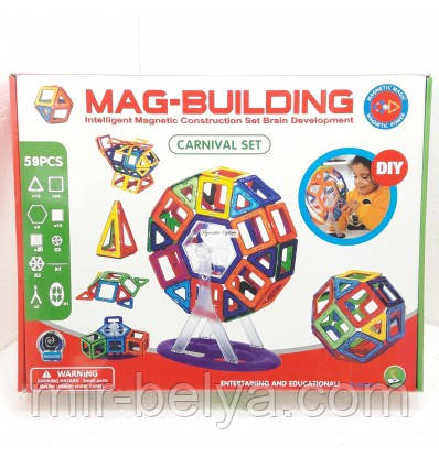 Дитячий магнітний конструктор, фото 1
