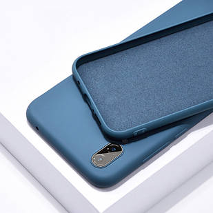 Чохол Silicone Case full для Samsung Galaxy а10 a105 Blue (самсунг А10)