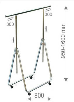 Стійка для одягу складная з регулюванням висоти