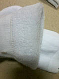 Білі махрові шкарпетки від виробника, фото 3