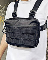 Нагрудна сумка бронік чорна Київ