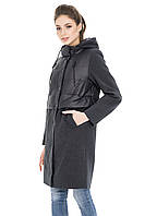 Длинная женская куртка пальто c натуральной шерстью San Crony 592-901