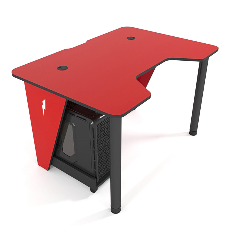 Геймерський стіл ZEUS IVAR-1200 Red ,колір червоний +чорний