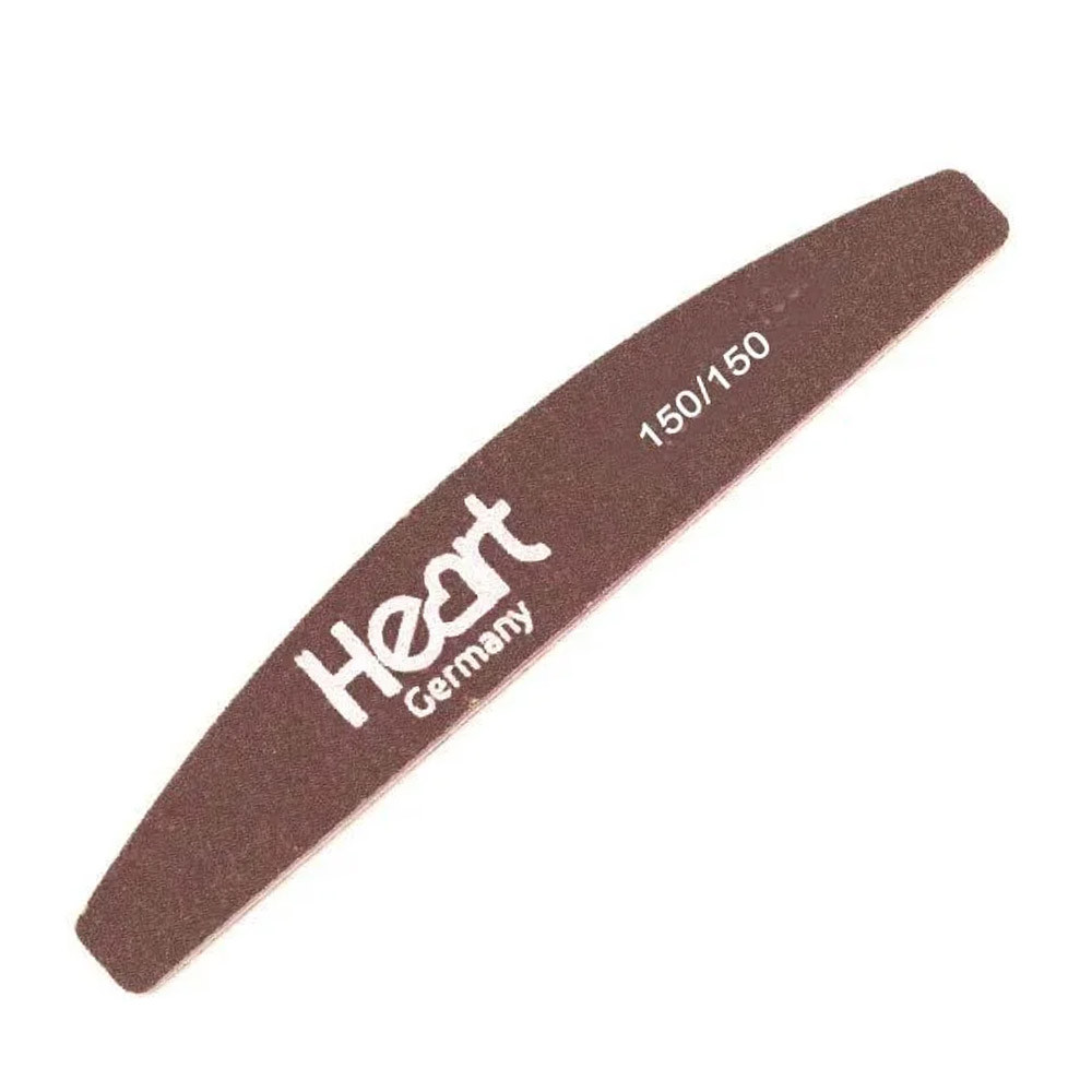Пилка для ногтей HEART Half Brown 150/150