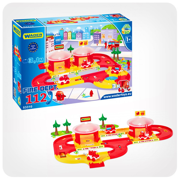 Дитяча дорога Kid Cars «Пожежна станція» (3,1 м.)