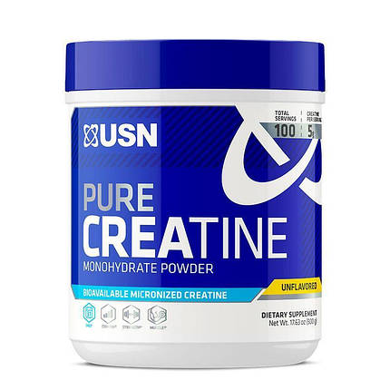 Креатин Моногідрат USN Micronized Creatine Monohydrate 500 г, фото 1