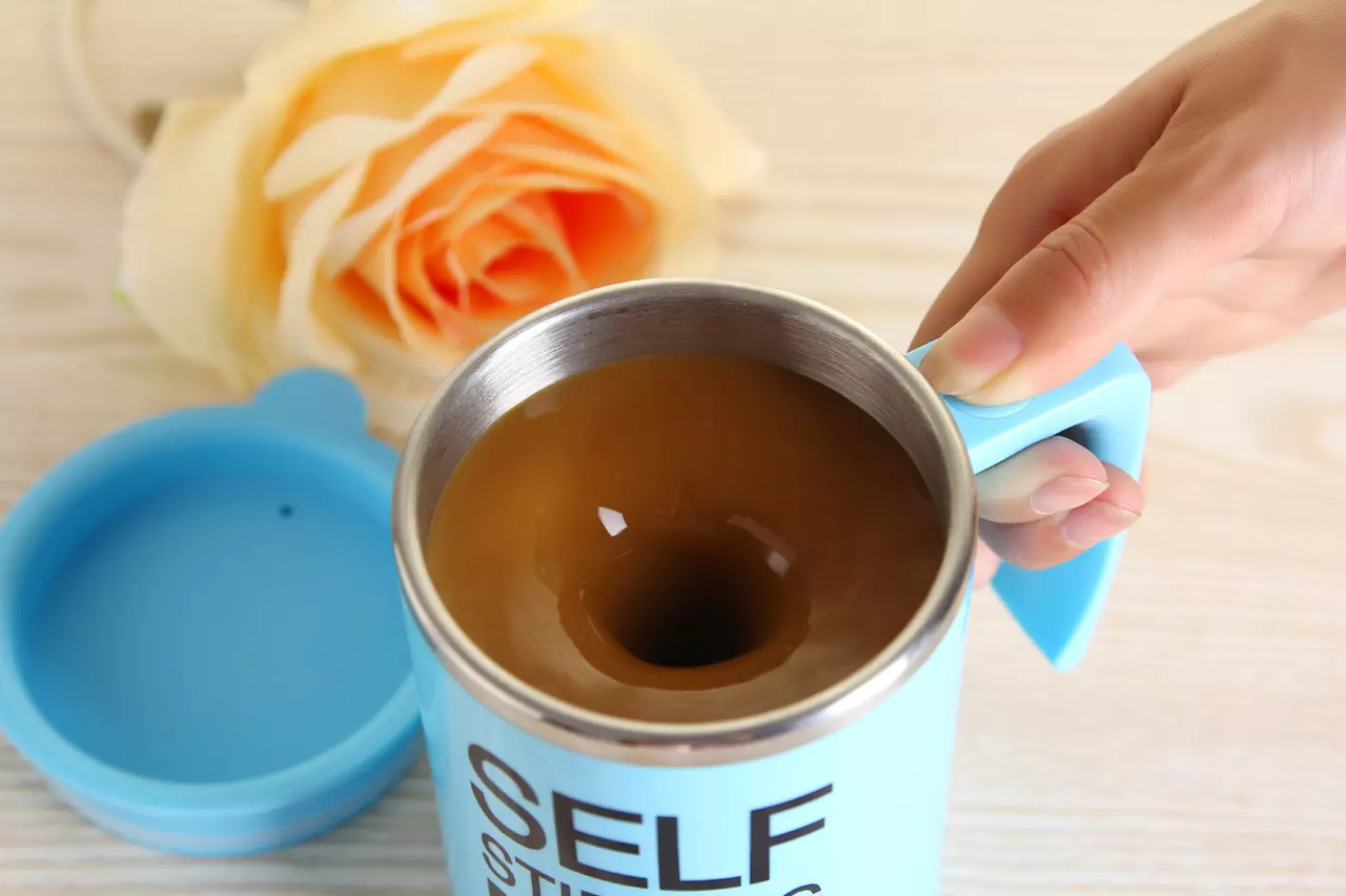 Кружка-мешалка NBZ Self Stirring Mug автоматическая 350 мл Blue - фото 4 - id-p1232222169