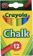 Крейда кольорова Crayola Chalk для малювання на асвальті, мольберті, дошці, фліпчарті (51-0816)