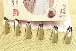 Кондитерський мішок з набором насадок для декорування десертів