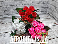 Букет із мила на 7 троянд ручна робота