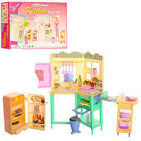 Мебель игрушечная "Кухня Gloria" 21016, мойка, печь, холодильник, аксессуары