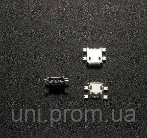 Micro USB гніздо 5 пін ніжок тип А накладне, фото 1