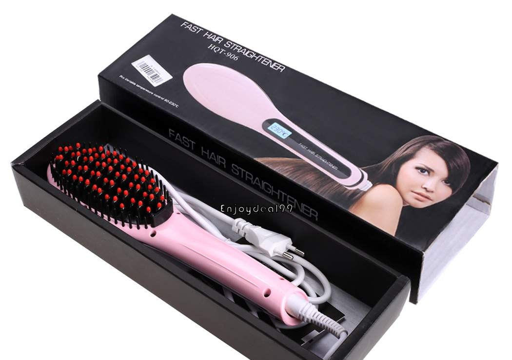 Электрическая расческа выпрямитель FAST HAIR STRAIGHTENER HQT-906 выравнивание волос расческой! Мега цена - фото 2 - id-p1255167231