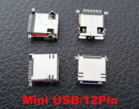 Mini USB гнездо 12 пин ножек