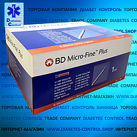 Шприцы инсулиновые BD Micro Fine Plus 1 мл, игла 8 мм, 30G ( U-100), 100 шт.