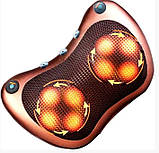 Massage pillow for home and car універсальна роликова масажна подушка 4 ролики (8 роликів), фото 3