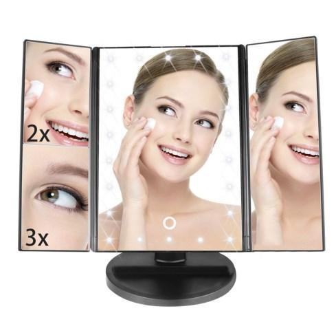 Косметическое тройное зеркало с сенсорным экраном и увеличителем,LED зеркало Magic Makeup Mirror! Мега цена - фото 3 - id-p1255173008