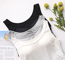 Туніка з бюстгальтером для вагітних тканин Modal сірий колір, фото 4