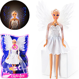 Лялька DEFA 8219 "Ангел" 29 см, світяться крила , шарнірна