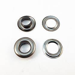 Люверс (Блочки) №5 D8мм 100шт Темний нікель