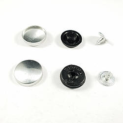 Гудзик під обтяжку прибивная №24 - 14,3 мм Чорна