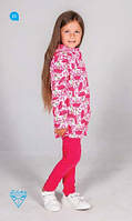 Дитяча демісезонний куртка для дівчинки "Парасольки" на кулір (V229К-18), Baby Line 122 р. 122 р. Білий