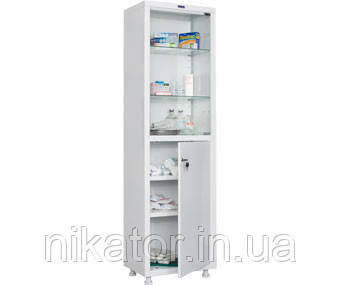 Шафа медична із сейфом одностулкова MED 1 1650/SG