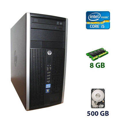 HP Compaq 6200 Pro Tower / Intel Core i5-2400S (4 ядра по 2.5 - 3.3 GHz) / 8 GB DDR3 / 500 GB HDD / nVidia, фото 1