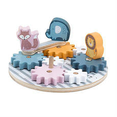 Дерев'яний ігровий набір Viga Toys PolarB Шестерні зі звірятами (44006), фото 3
