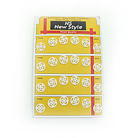 Пришивні кнопки для одягу пластикові Білі 8 мм