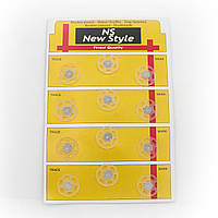 Пришивні кнопки для одягу пластикові Прозорі 21 мм