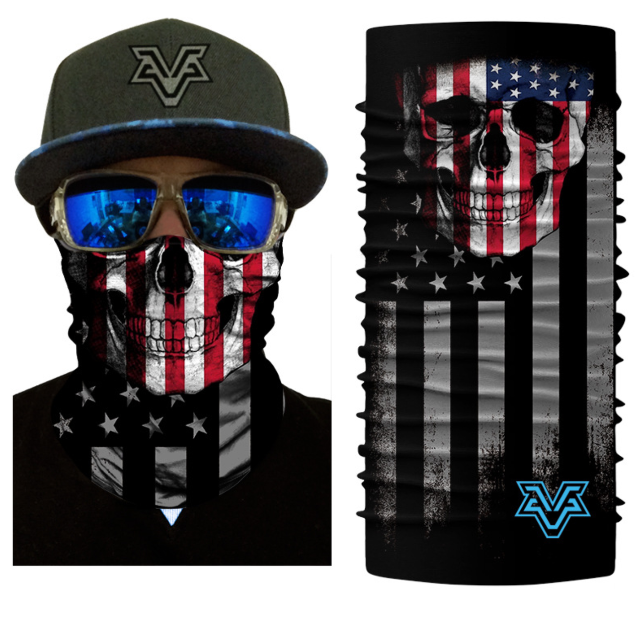 Бафф-шарф 3D принт M&JJ PL180138 Чорний+принт Універсальний (7085), фото 1