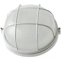 Світильник НПП1302, 60Вт Е27, білий круг, решітка ІЕК