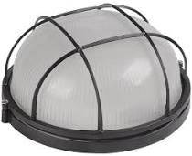 Світильник НПП1302, 60Вт Е27, чорний круг, решітка ІЕК