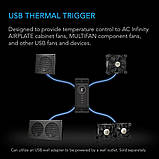 Термічний тригер з налаштуваннями AC Infinity Controller 1 Black, фото 2