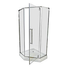 Душова кабіна VERONIS KN-16-00 chrome з піддоном 90х90х204, фото 3