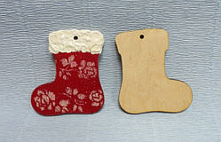 Підвіска Новорічний Чобіток 7см