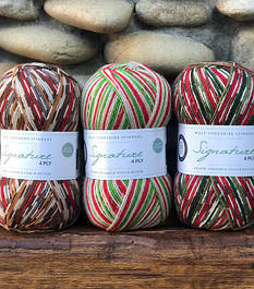 Шкарпеткова пряжа WYS ,серія Cristmas