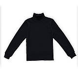 Тепла чорна водолазка для хлопчика з начосом, Смайл Тайм SmileTime Warming, фото 2