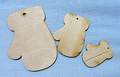 Ялинкова прикраса Рукавиця 15см