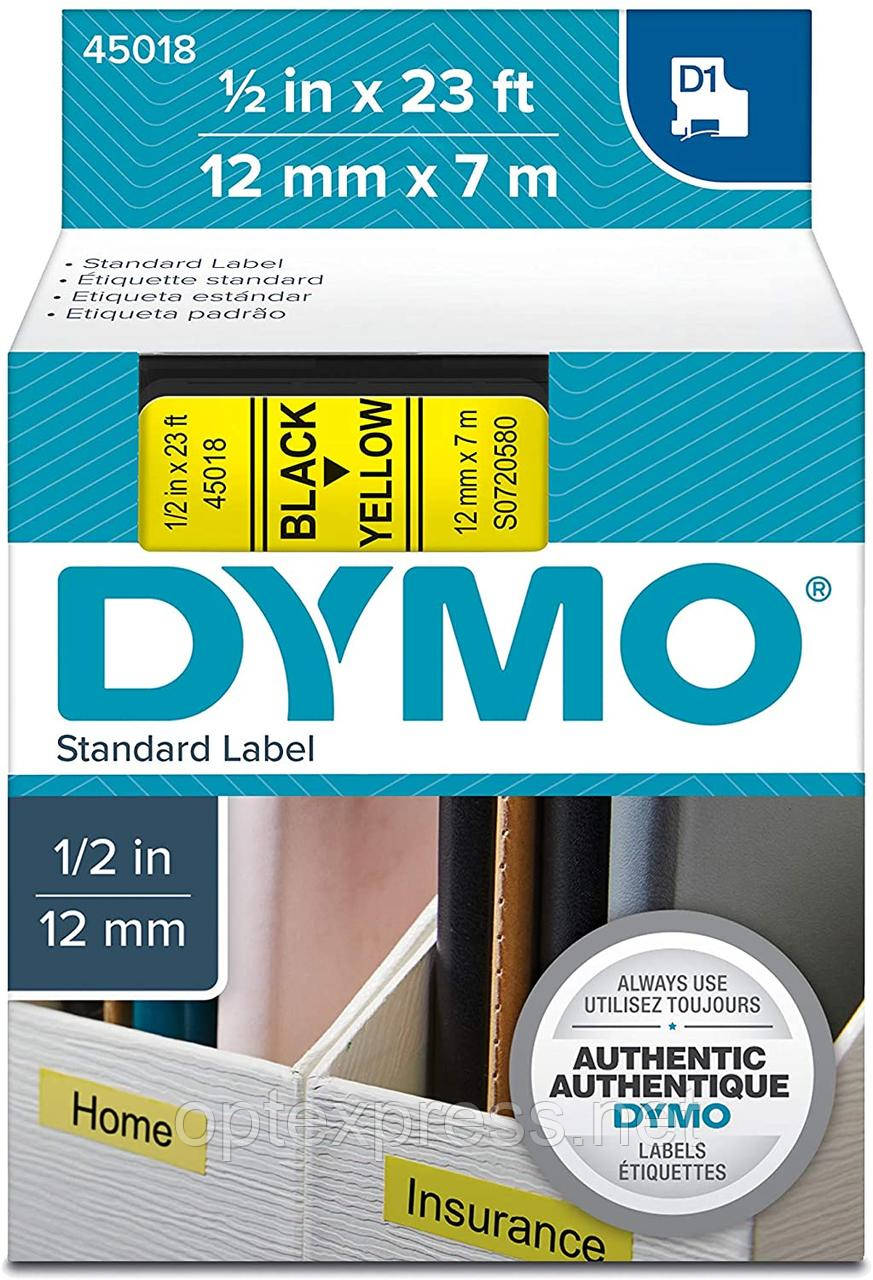 Картридж S0720580 з пластиковою стрічкою системи D1 для термопринтерів DYMO 12 мм х 7 м, фото 1