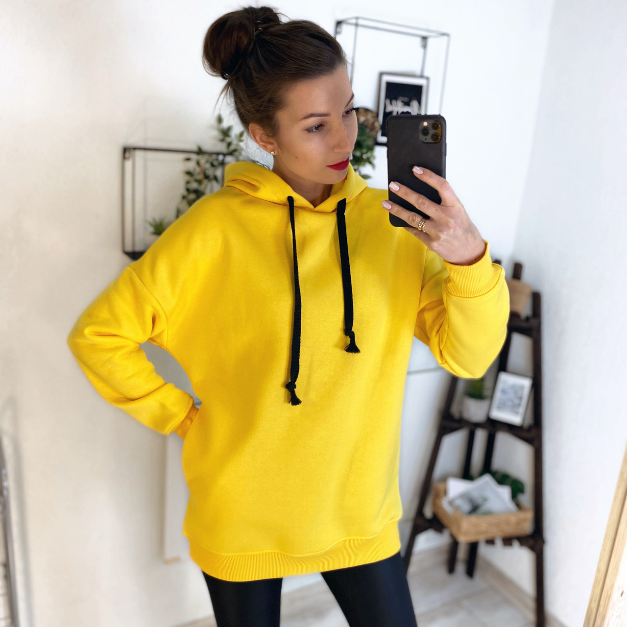 Толстовка на флісі жовта, фото 1