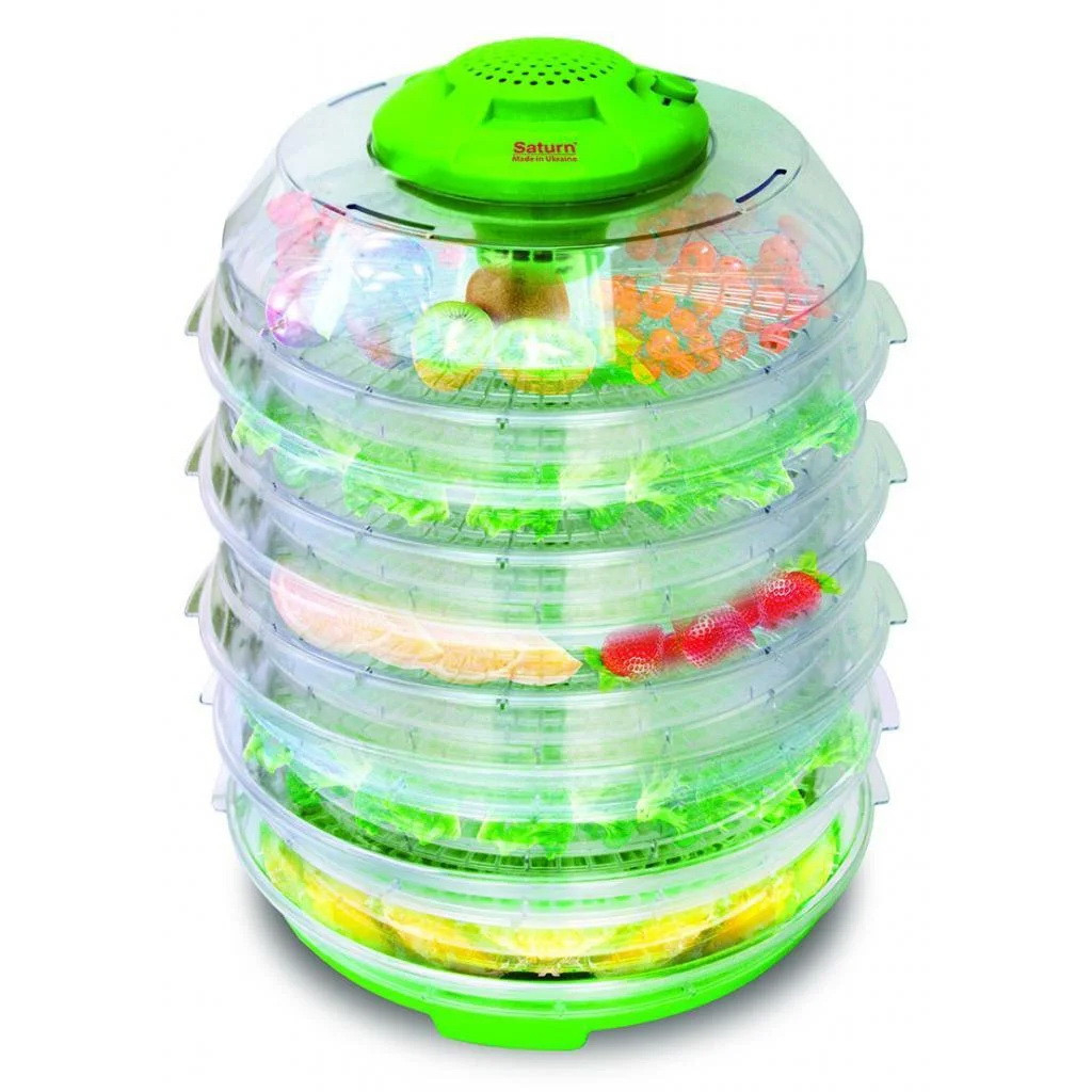 Електросушарка для фруктів Saturn ST-FP0113-10 Green потужність 350 Вт 10 секцій